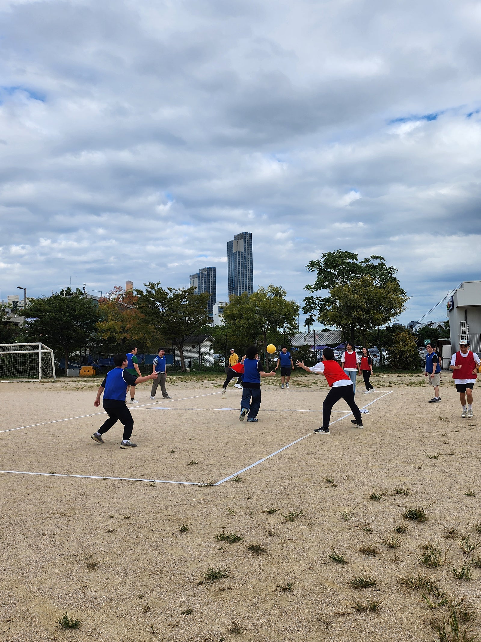 열정적인 피구인의 자세